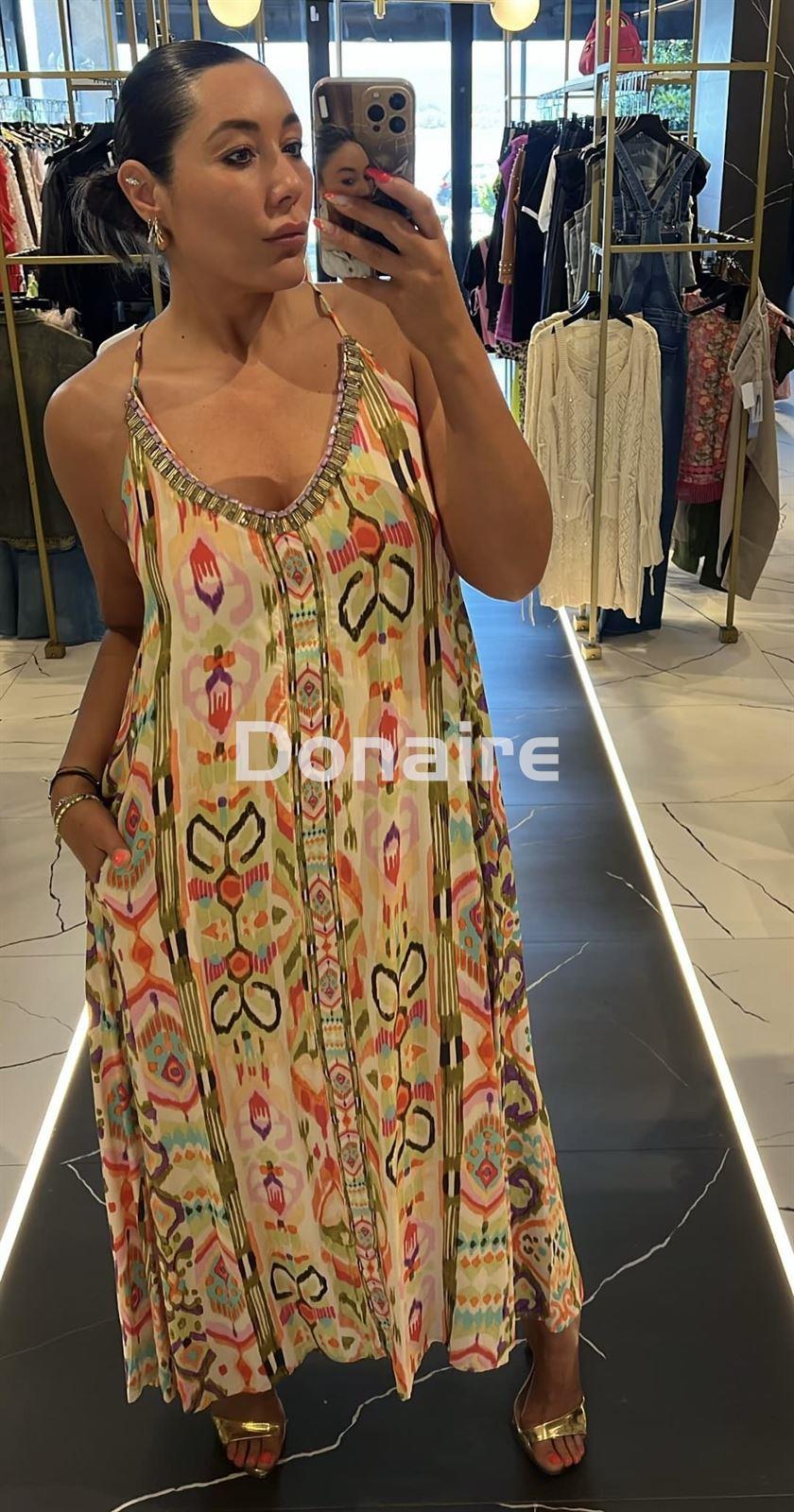 Vestido largo print étnico Lola Casademunt - Imagen 3