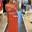 Vestido largo punto rayas bicolor Lola Casademunt - Imagen 1