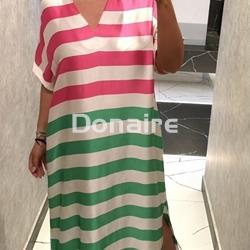 Vestido largo rayas tricolor Lola Casademunt - Imagen 2