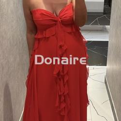 Vestido largo rojo gasa Lez a Lez - Imagen 2