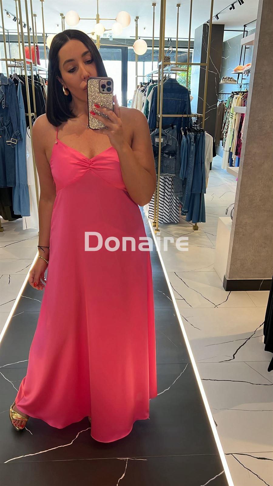 Vestido largo tipo lencero fucsia Lola Casademunt - Imagen 2