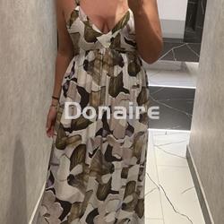 Vestido largo tirantes dibujos flores Goa Goa - Imagen 2