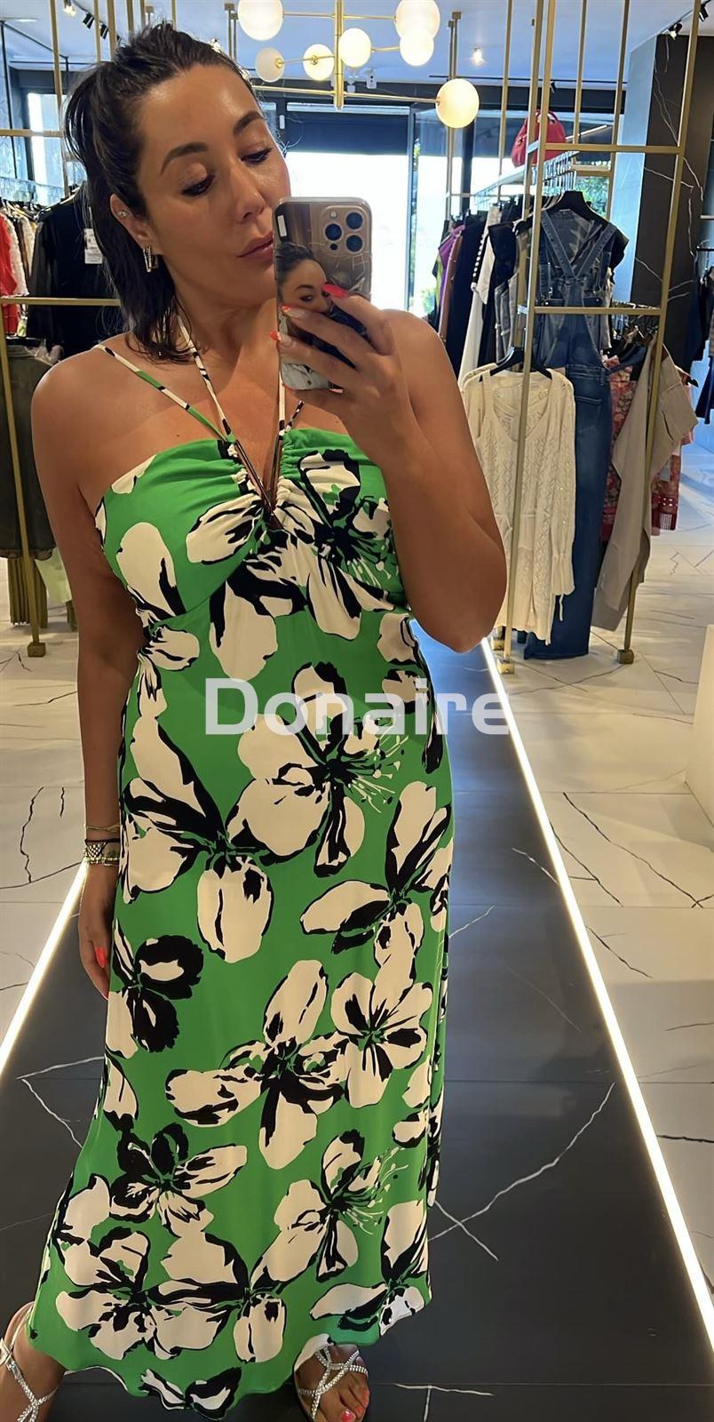 Vestido largo verde Lez a Lez - Imagen 1