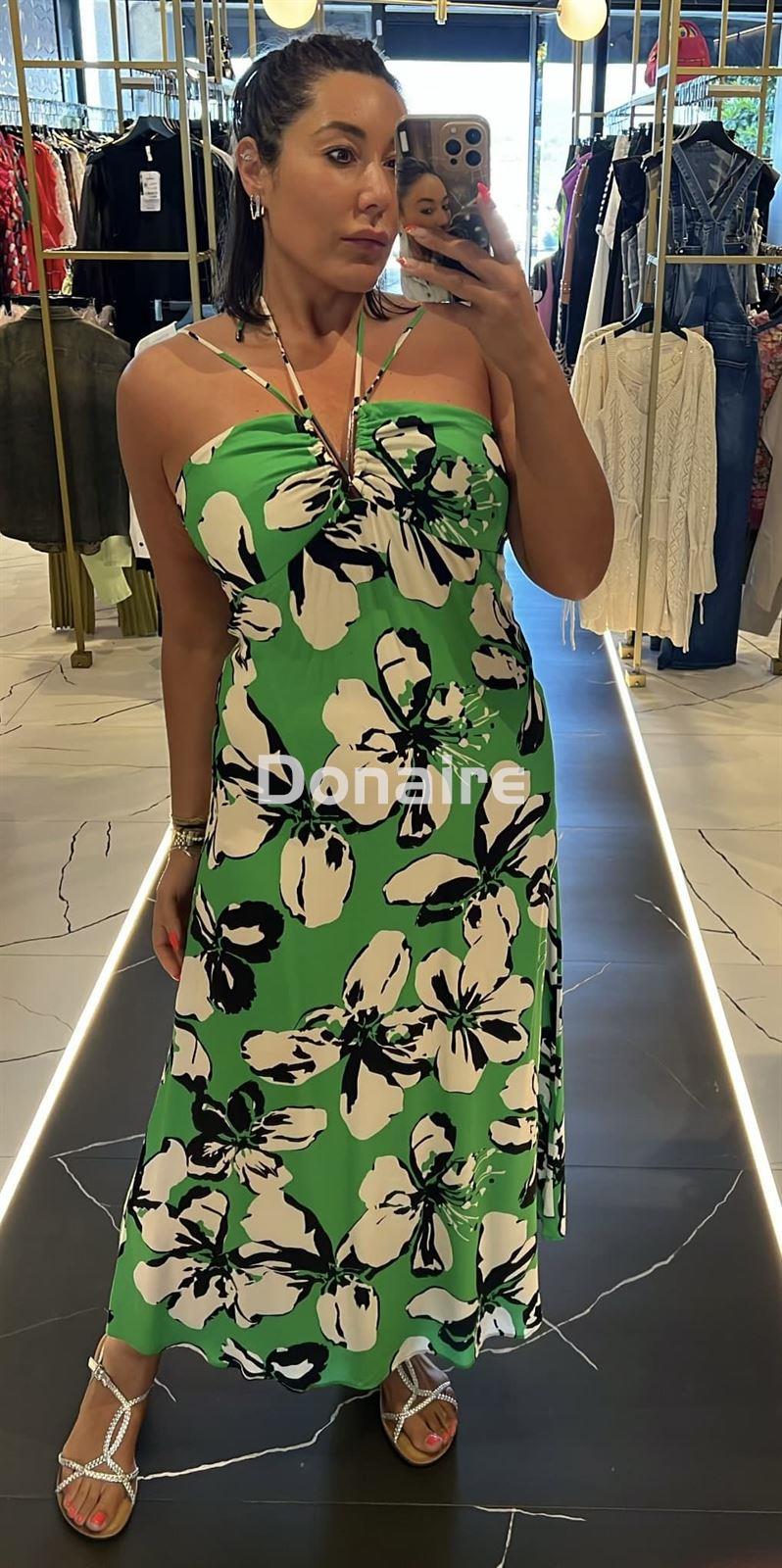 Vestido largo verde Lez a Lez - Imagen 3