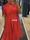 Vestido largo volantes rojo Lola Casademunt - Imagen 1