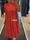 Vestido largo volantes rojo Lola Casademunt - Imagen 2
