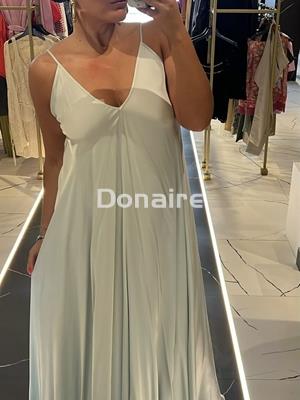 Vestido lencero aguamarina Dixie - Imagen 1