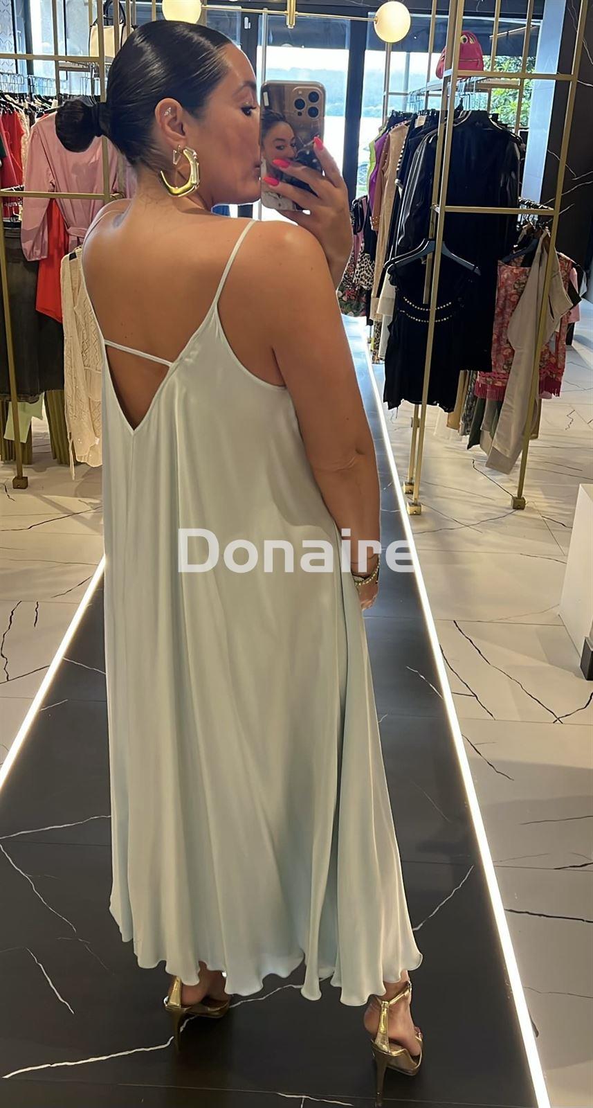 Vestido lencero aguamarina Dixie - Imagen 2