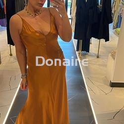 Vestido lencero cobre Souvenir - Imagen 1