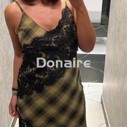 Vestido lencero cuadros y encaje BSB - Imagen 2