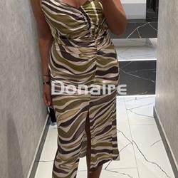Vestido lencero drapeado Koralline - Imagen 1