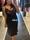 Vestido lencero negro Koralline - Imagen 2