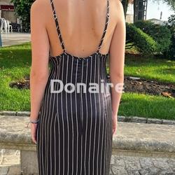 Vestido lencero raya diplomática Open - Imagen 2