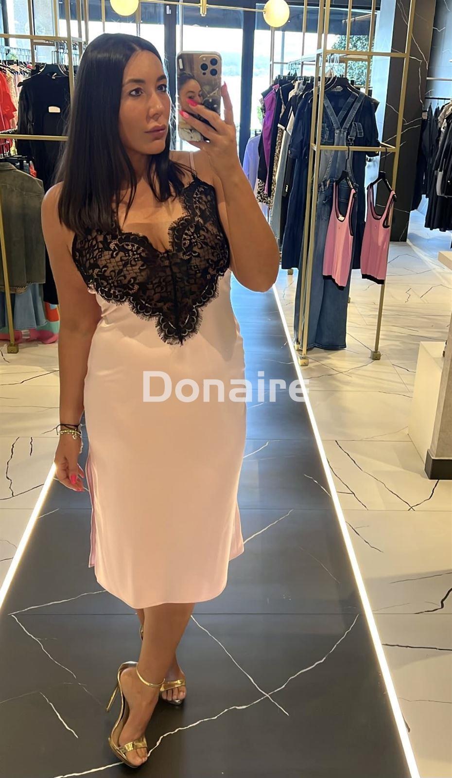 Vestido lencero rosa Koralline - Imagen 2