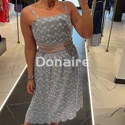 Vestido midi GoaGoa flores bordadas - Imagen 1