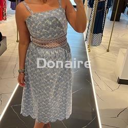 Vestido midi GoaGoa flores bordadas - Imagen 2