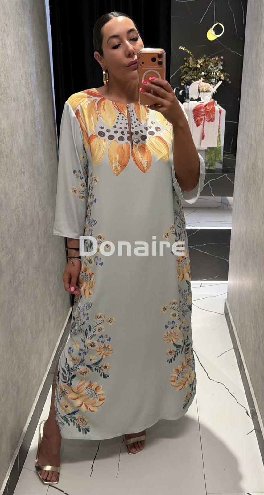 Vestido mint largo print floral Lez a Lez - Imagen 1