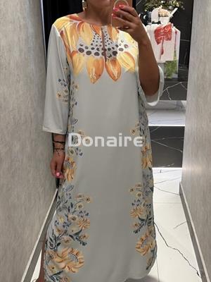 Vestido mint largo print floral Lez a Lez - Imagen 1