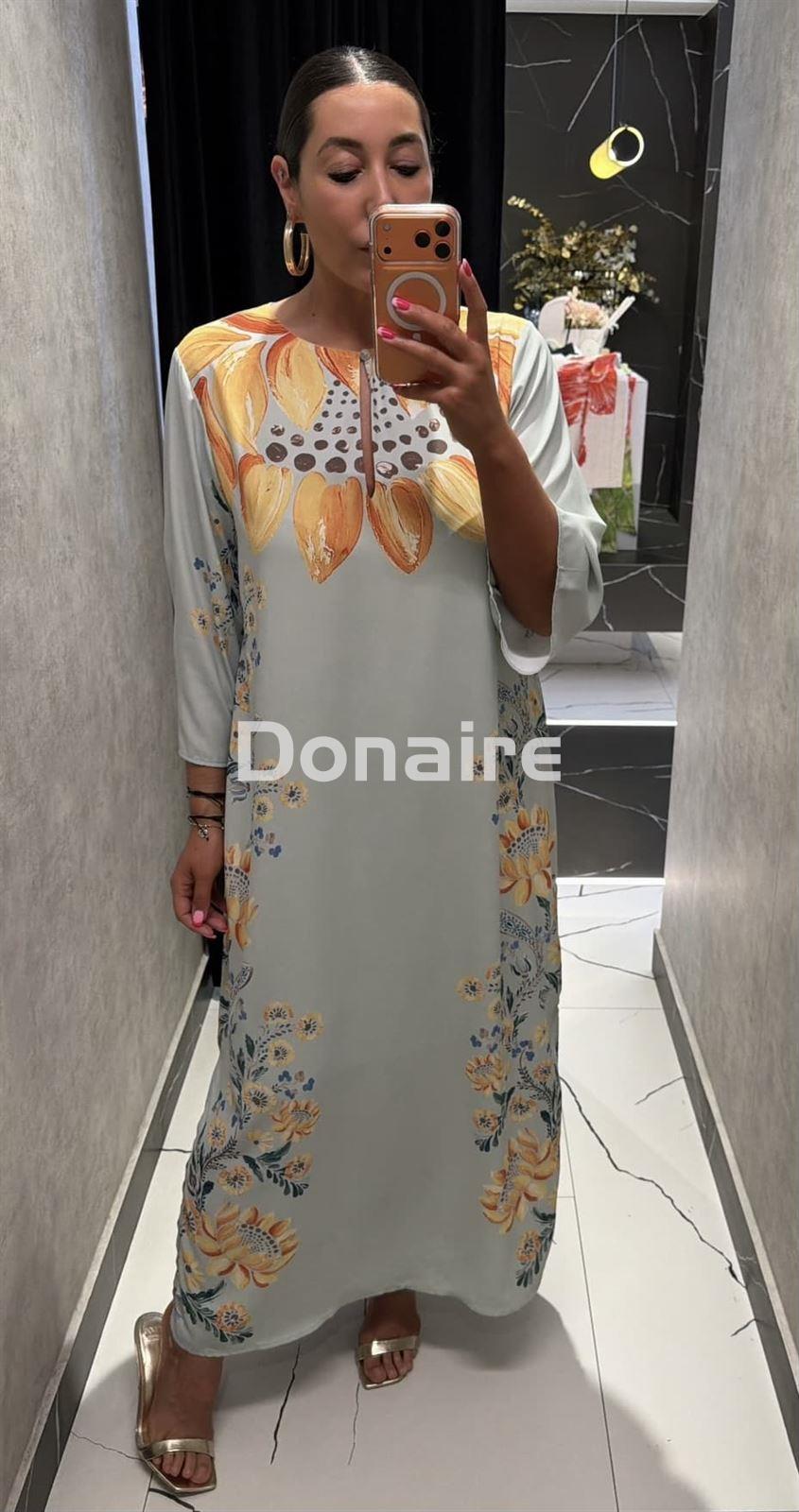 Vestido mint largo print floral Lez a Lez - Imagen 2
