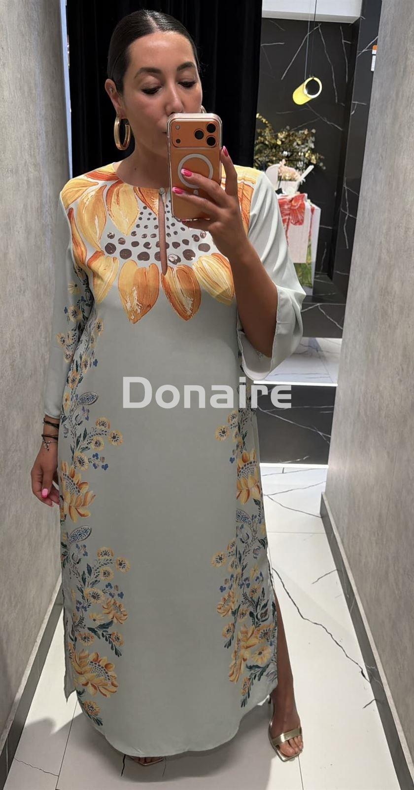 Vestido mint largo print floral Lez a Lez - Imagen 3