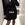 Vestido negro cuello smoking Koralline - Imagen 2
