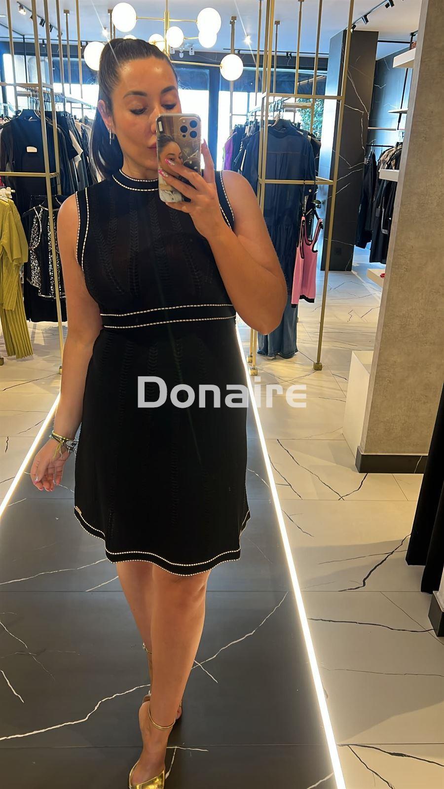 Vestido negro de punto Goa Goa - Imagen 1