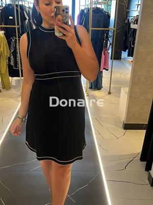 Vestido negro de punto Goa Goa - Imagen 1