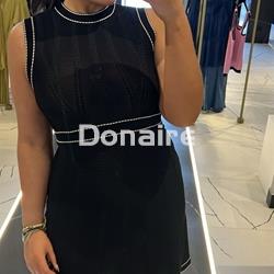 Vestido negro de punto Goa Goa - Imagen 2