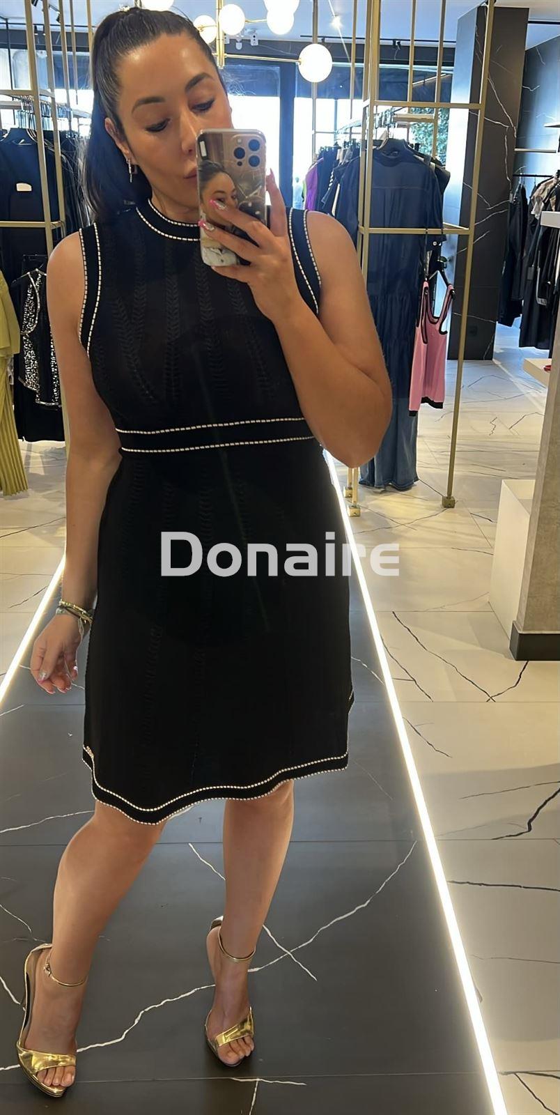 Vestido negro de punto Goa Goa - Imagen 3