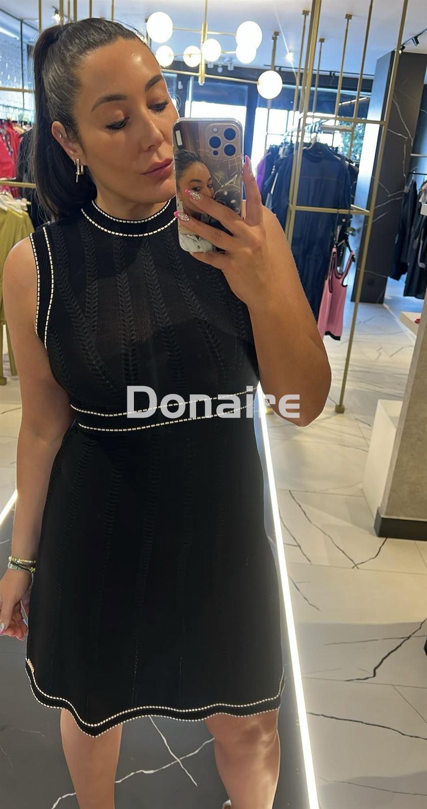 Vestido negro de punto Goa Goa - Imagen 4