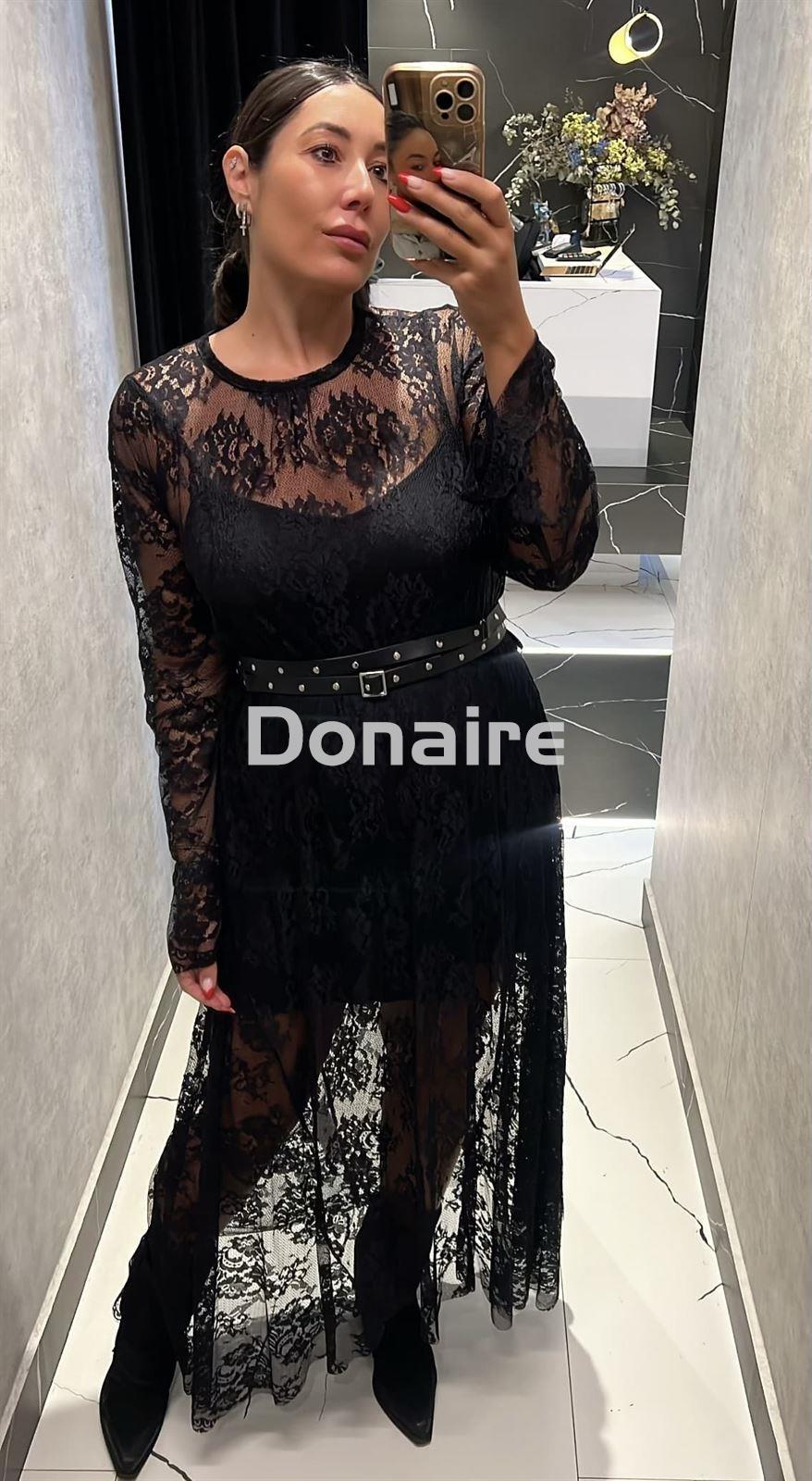 Vestido negro encaje Dixie - Imagen 1