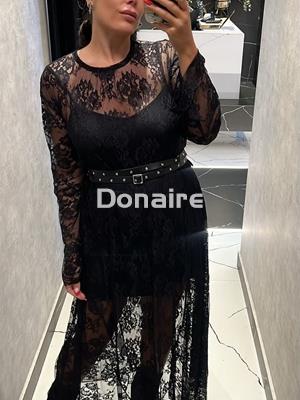 Vestido negro encaje Dixie - Imagen 1