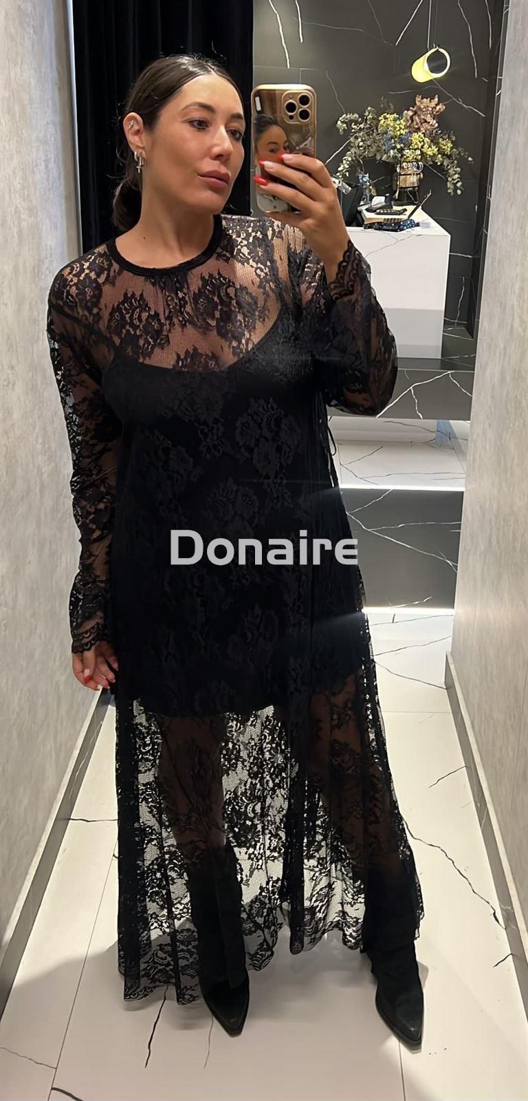 Vestido negro encaje Dixie - Imagen 2