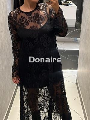 Vestido negro encaje Dixie - Imagen 2