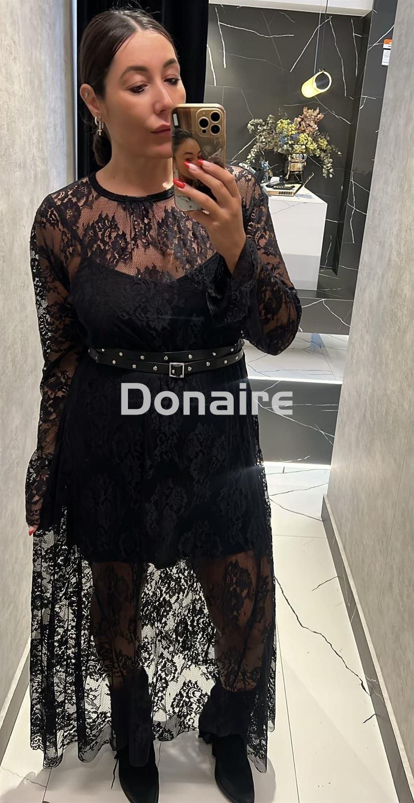 Vestido negro encaje Dixie - Imagen 3