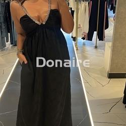 Vestido negro largo Koralline - Imagen 1