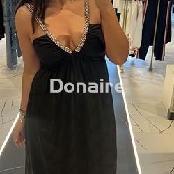 Vestido negro largo Koralline - Imagen 2