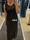 Vestido negro largo strass Lola Casademunt - Imagen 2