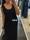 Vestido negro punto detalle arandelas doradas Maite - Imagen 1