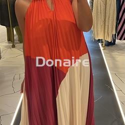 Vestido plisado tricolor Maite - Imagen 2