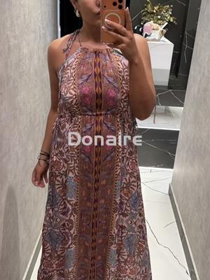 Vestido print floral escote halter NKN - Imagen 1