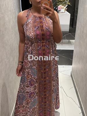Vestido print floral escote halter NKN - Imagen 2