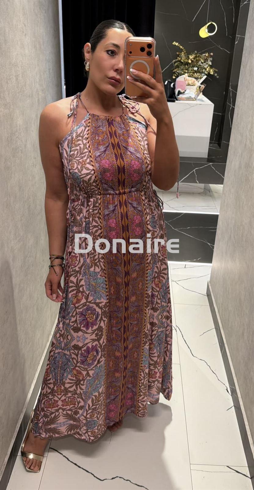 Vestido print floral escote halter NKN - Imagen 3