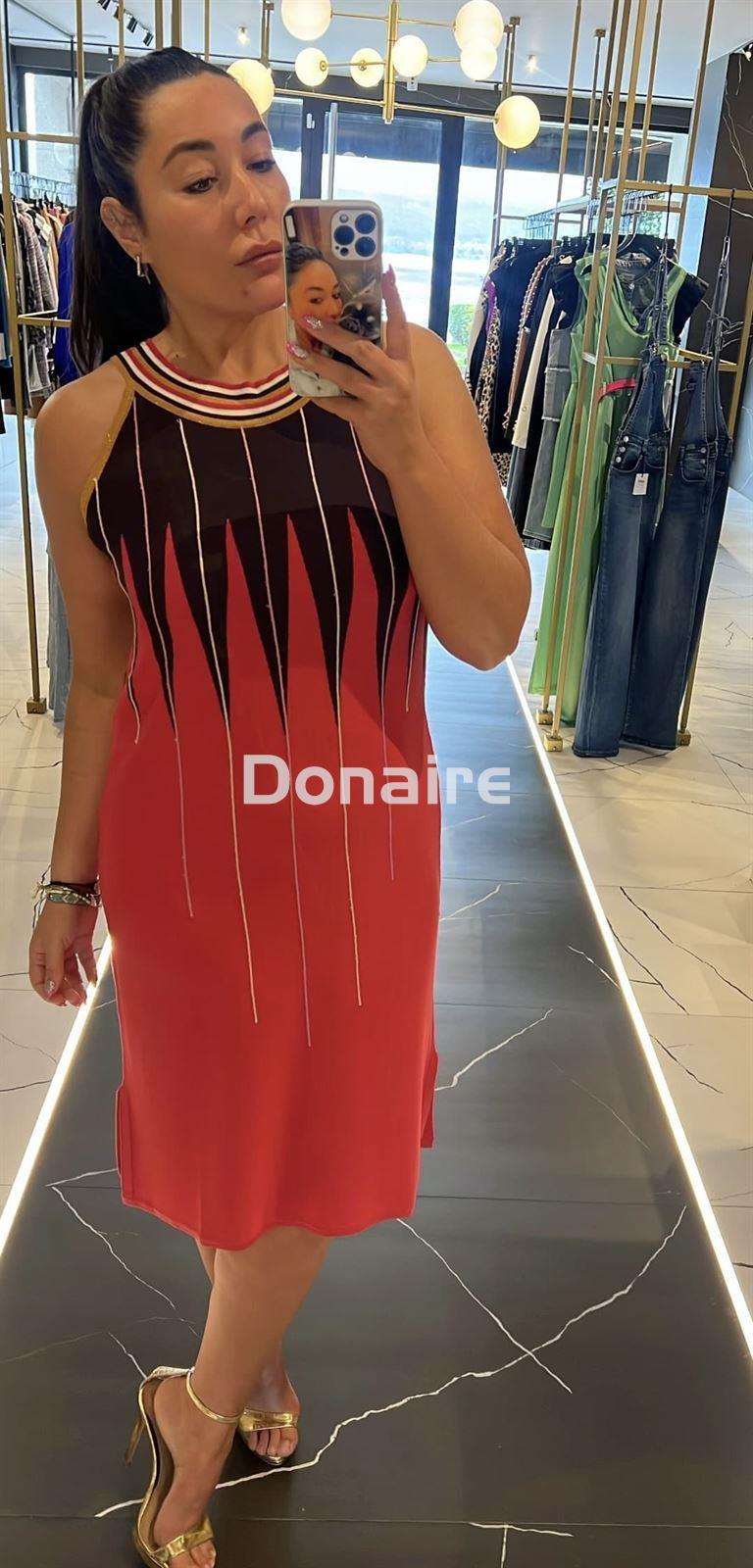 Vestido punto cuello halter WNT - Imagen 3
