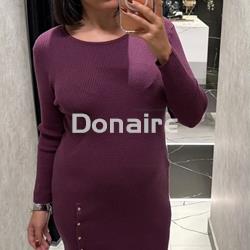 Vestido punto de canalé buganvilla Lolita - Imagen 2