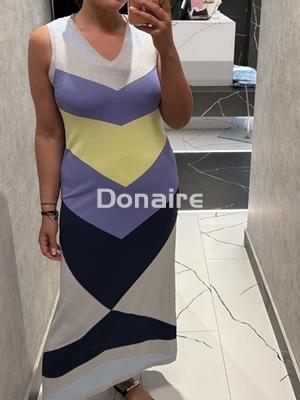 Vestido punto intarsia WNT - Imagen 1