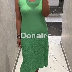 Vestido punto verde WNT - Imagen 1