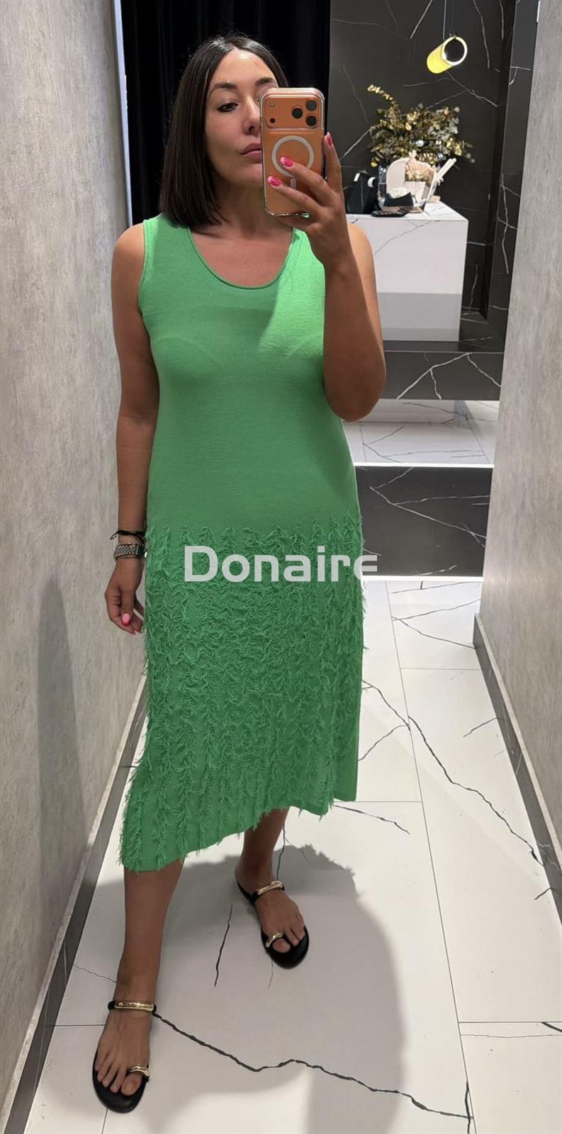 Vestido punto verde WNT - Imagen 2