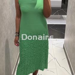 Vestido punto verde WNT - Imagen 2