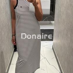 Vestido rayas manga sisa Lola Casademunt - Imagen 1